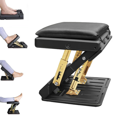 Repose-pieds ergonomique réglable 4 niveaux — Bureau, voiture et déplacement