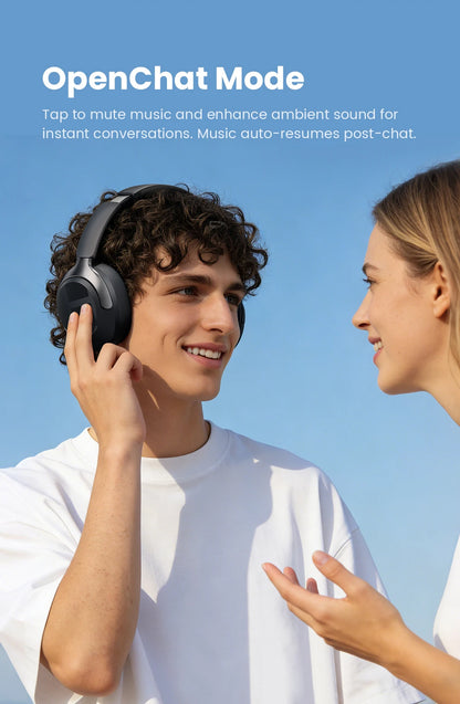 Casque sans fil over-ear ANC 50dB — Bluetooth 6.0 · 90h · LDAC Hi-Res