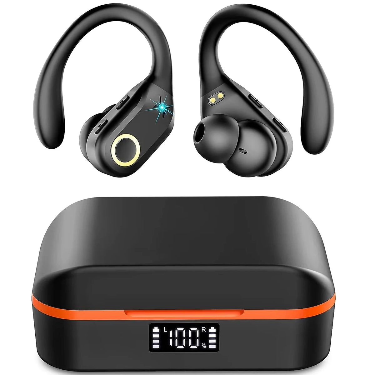 Écouteurs sans fil TWS ANC + ENC Bluetooth 5.3 — 60h d'autonomie