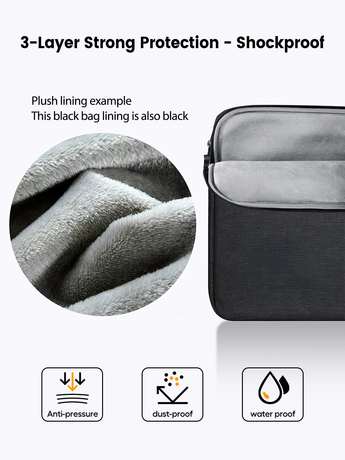 Housse laptop et moniteur portable Uperfect — Triple protection imperméable