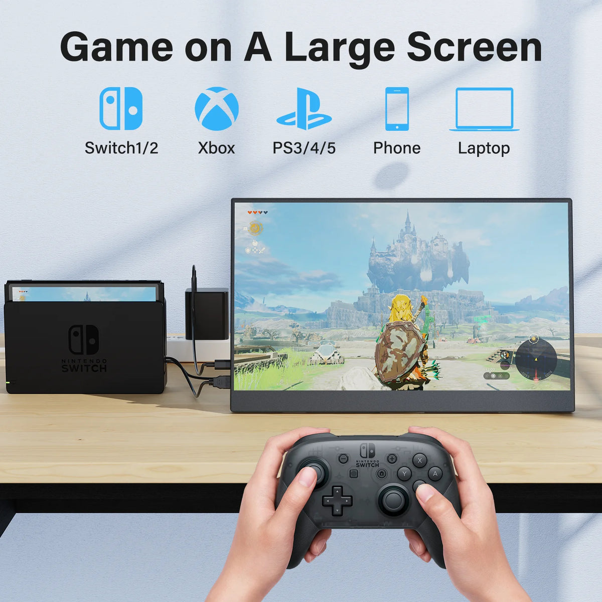 Moniteur portable 15,6" Full HD IPS — Amoudo