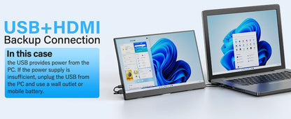 Moniteur portable 15,6" Full HD IPS — Amoudo