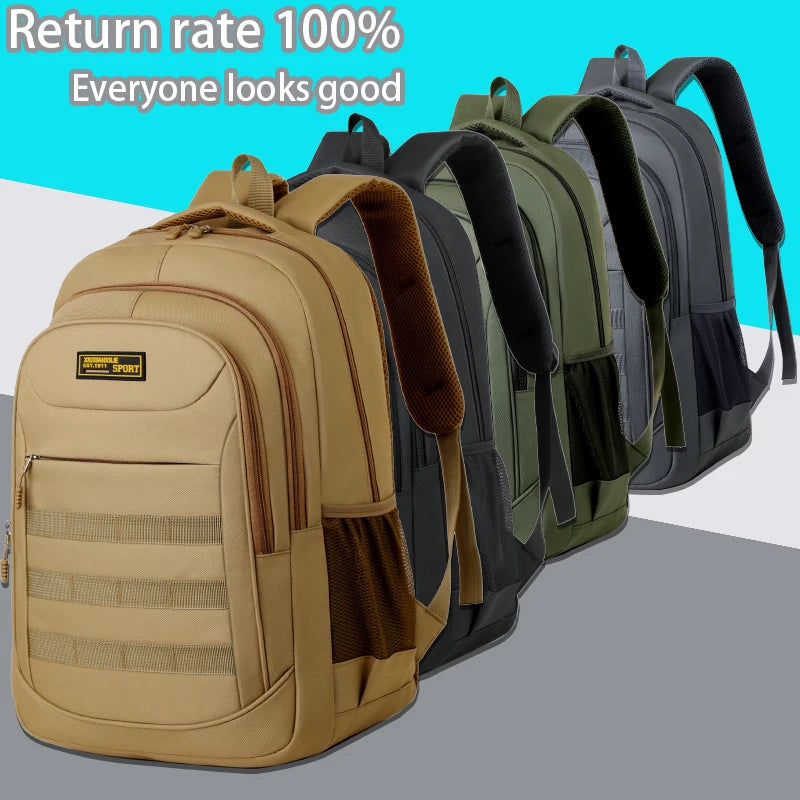 Sac à dos laptop tactique multi-compartiments — Travail, coworking et déplacement