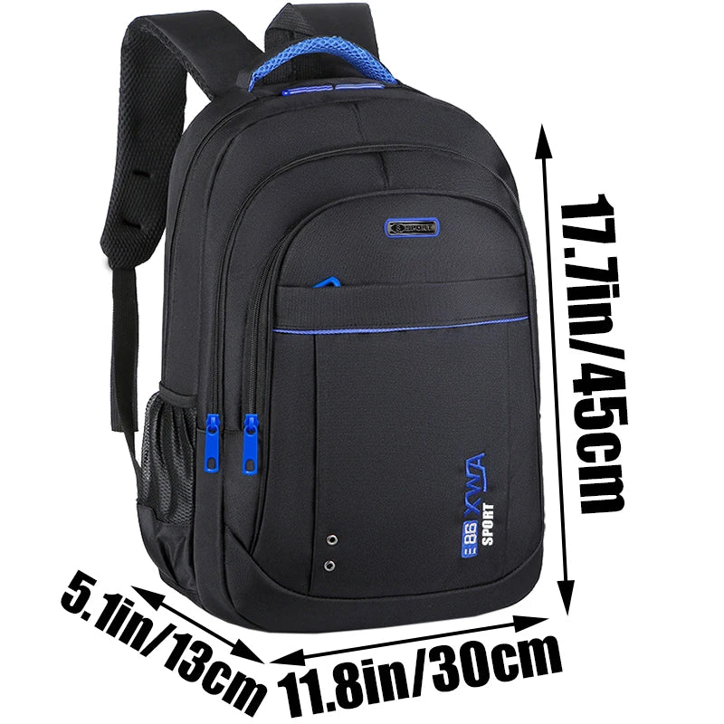 Sac à dos laptop nylon multi-poches — Bureau, coworking et déplacement