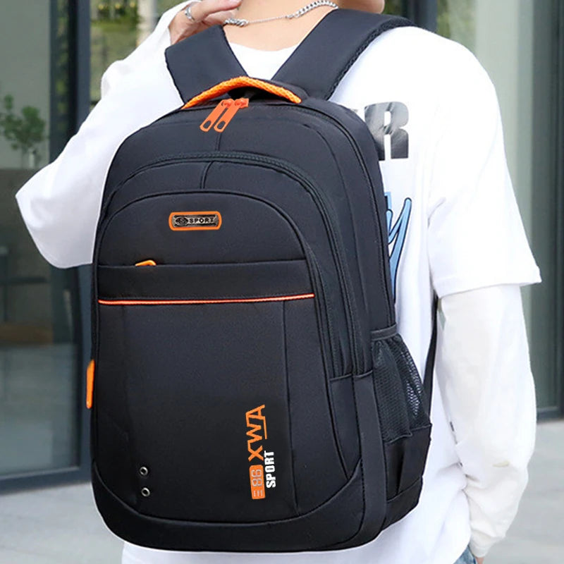 Sac à dos laptop nylon multi-poches — Bureau, coworking et déplacement