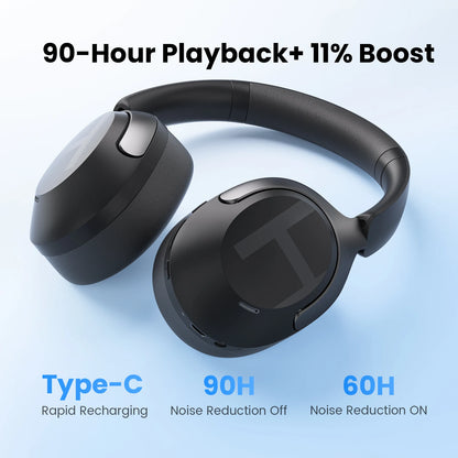 Casque sans fil over-ear ANC 50dB — Bluetooth 6.0 · 90h · LDAC Hi-Res