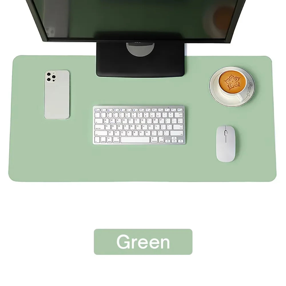 Desk pad PU cuir grand format imperméable — Bureau et gaming