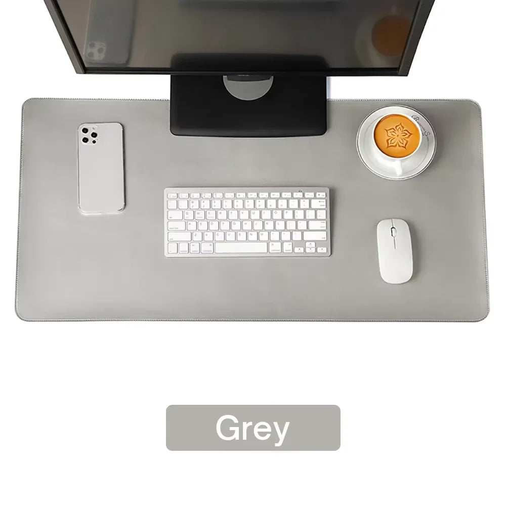 Desk pad PU cuir grand format imperméable — Bureau et gaming