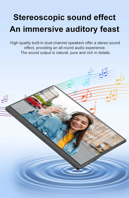 Moniteur portable 14" tactile IPS 1200P USB-C HDMI — Format compact ultra-réactif