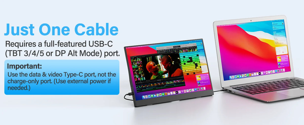 Moniteur portable 15,6" Full HD IPS — Amoudo