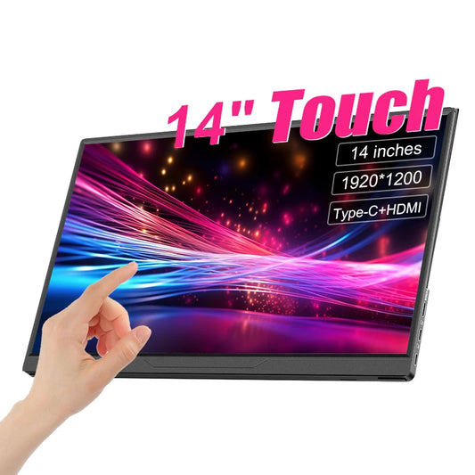 Moniteur portable 14" tactile IPS 1200P USB-C HDMI — Format compact ultra-réactif