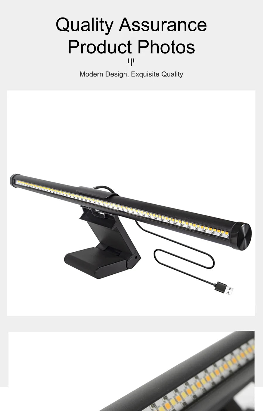Lampe écran LED anti-reflets dimmable USB — Bureau, gaming et streaming