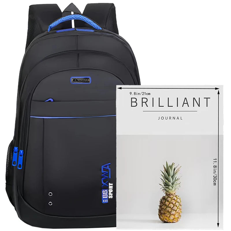Sac à dos laptop nylon multi-poches — Bureau, coworking et déplacement