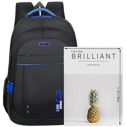 Sac à dos laptop nylon multi-poches — Bureau, coworking et déplacement