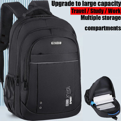 Sac à dos laptop nylon multi-poches — Bureau, coworking et déplacement