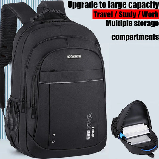 Sac à dos laptop nylon multi-poches — Bureau, coworking et déplacement