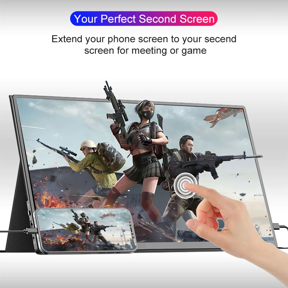 Moniteur portable 14" tactile IPS 1200P USB-C HDMI — Format compact ultra-réactif