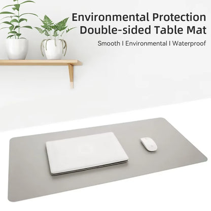 Desk pad PU cuir grand format imperméable — Bureau et gaming