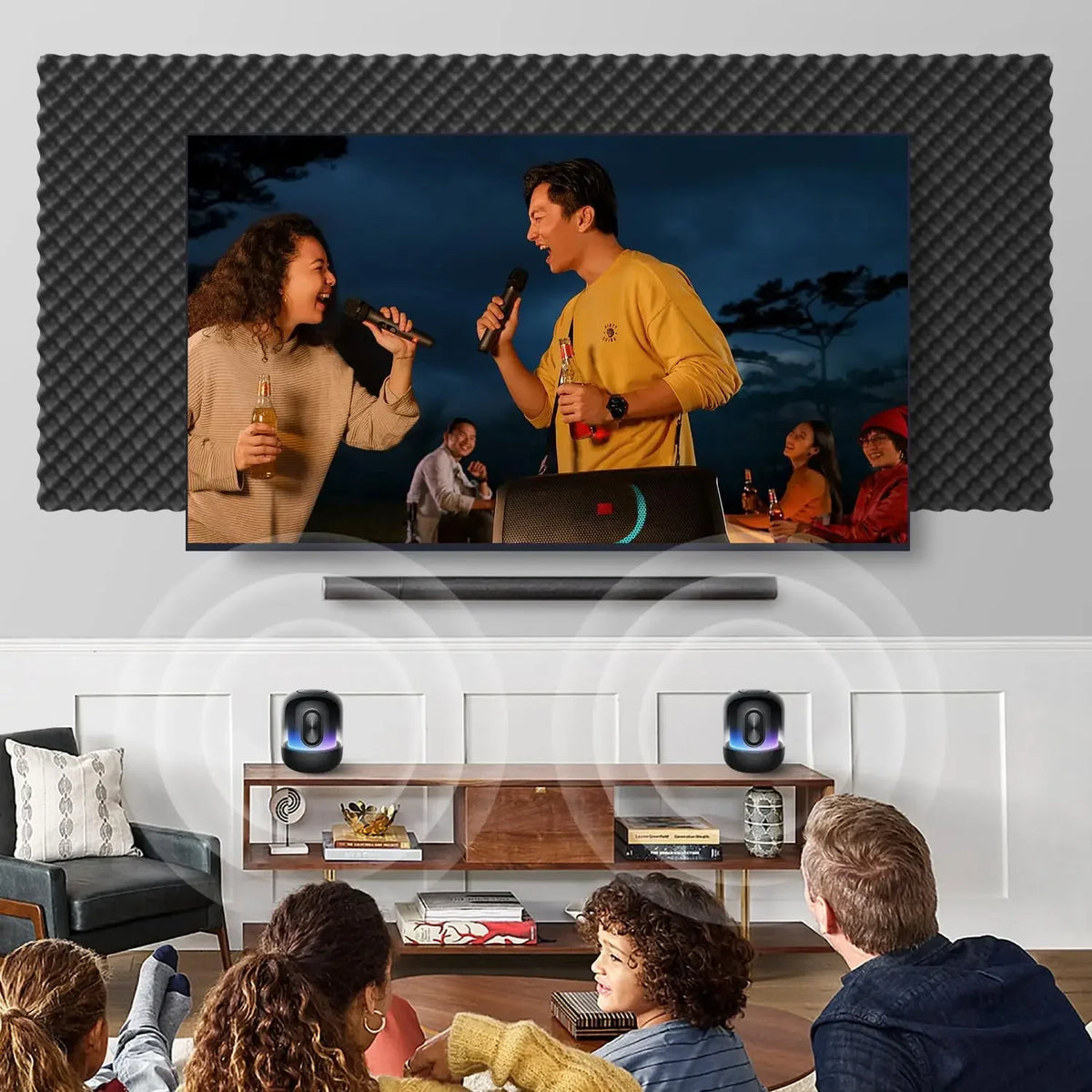 12PCS Self-Adhesive Soundproof Wall Panels Acoustic Foam Tiles Noise Reduction Home Studio Bedroom Sound Deadening Stick