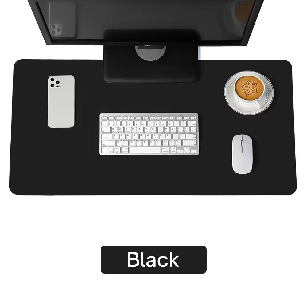 Desk pad PU cuir grand format imperméable — Bureau et gaming