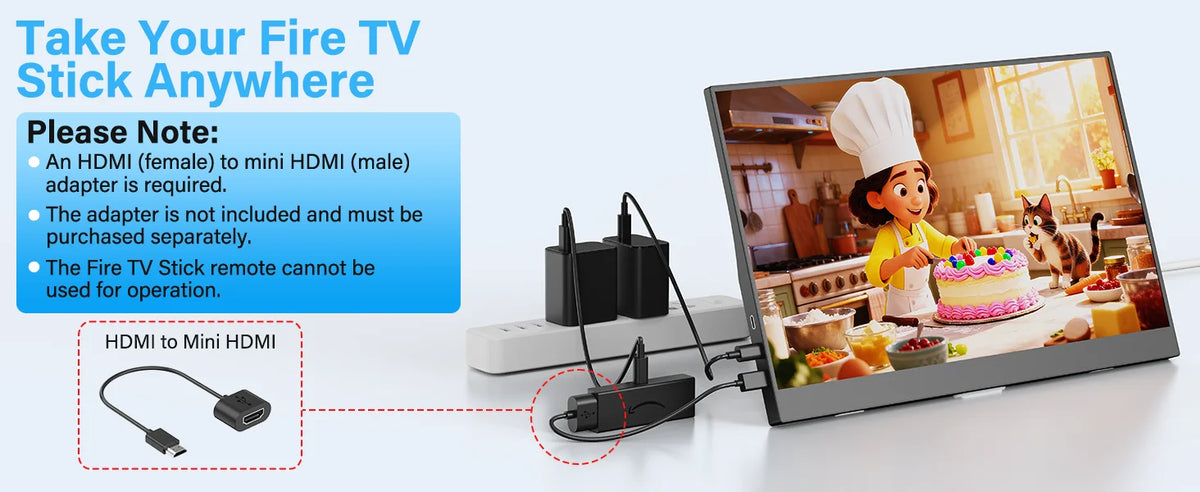 Moniteur portable 15,6" Full HD IPS — Amoudo
