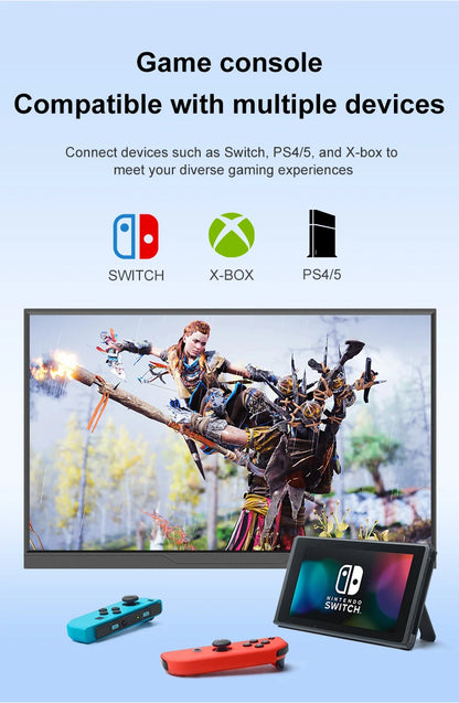Moniteur portable 14" tactile IPS 1200P USB-C HDMI — Format compact ultra-réactif