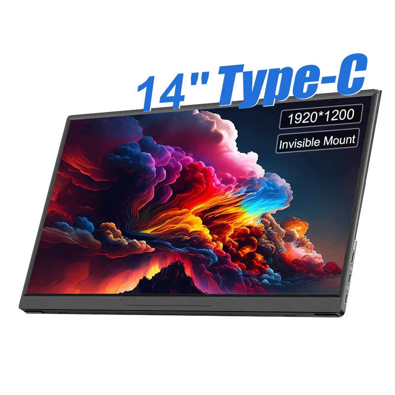 Moniteur portable 14" tactile IPS 1200P USB-C HDMI — Format compact ultra-réactif