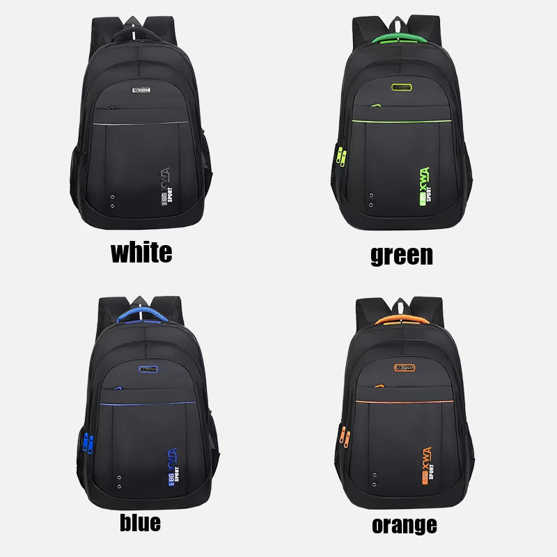 Sac à dos laptop nylon multi-poches — Bureau, coworking et déplacement