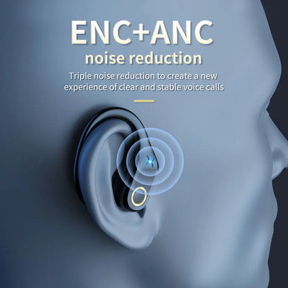 Écouteurs sans fil TWS ANC + ENC Bluetooth 5.3 — 60h d'autonomie