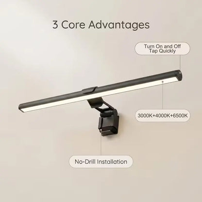 Lampe écran LED anti-reflets dimmable USB — Bureau, gaming et streaming
