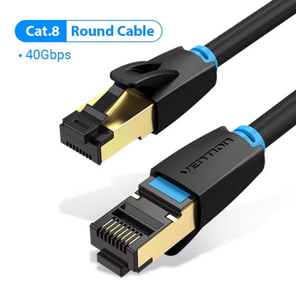 Câble Ethernet Cat8 SFTP plat — Connexion filaire 40 Gbps ultra-stable