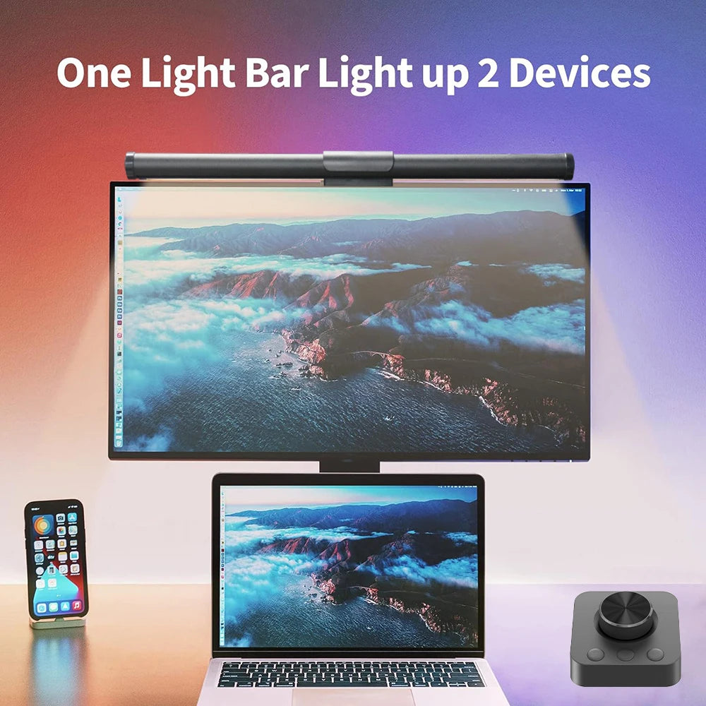 Lampe écran LED dimmable avec télécommande — Wiscolor