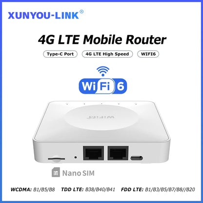 Routeur 4G LTE WiFi 6 — Connexion internet partout, même sans box