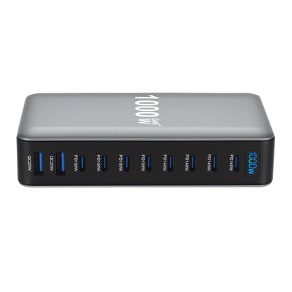 Station de charge GaN 1000W 10 ports — 140W USB-C pour MacBook Pro et laptop
