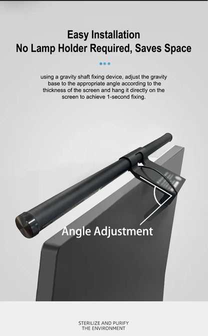 Lampe écran LED anti-reflets dimmable USB — Bureau, gaming et streaming