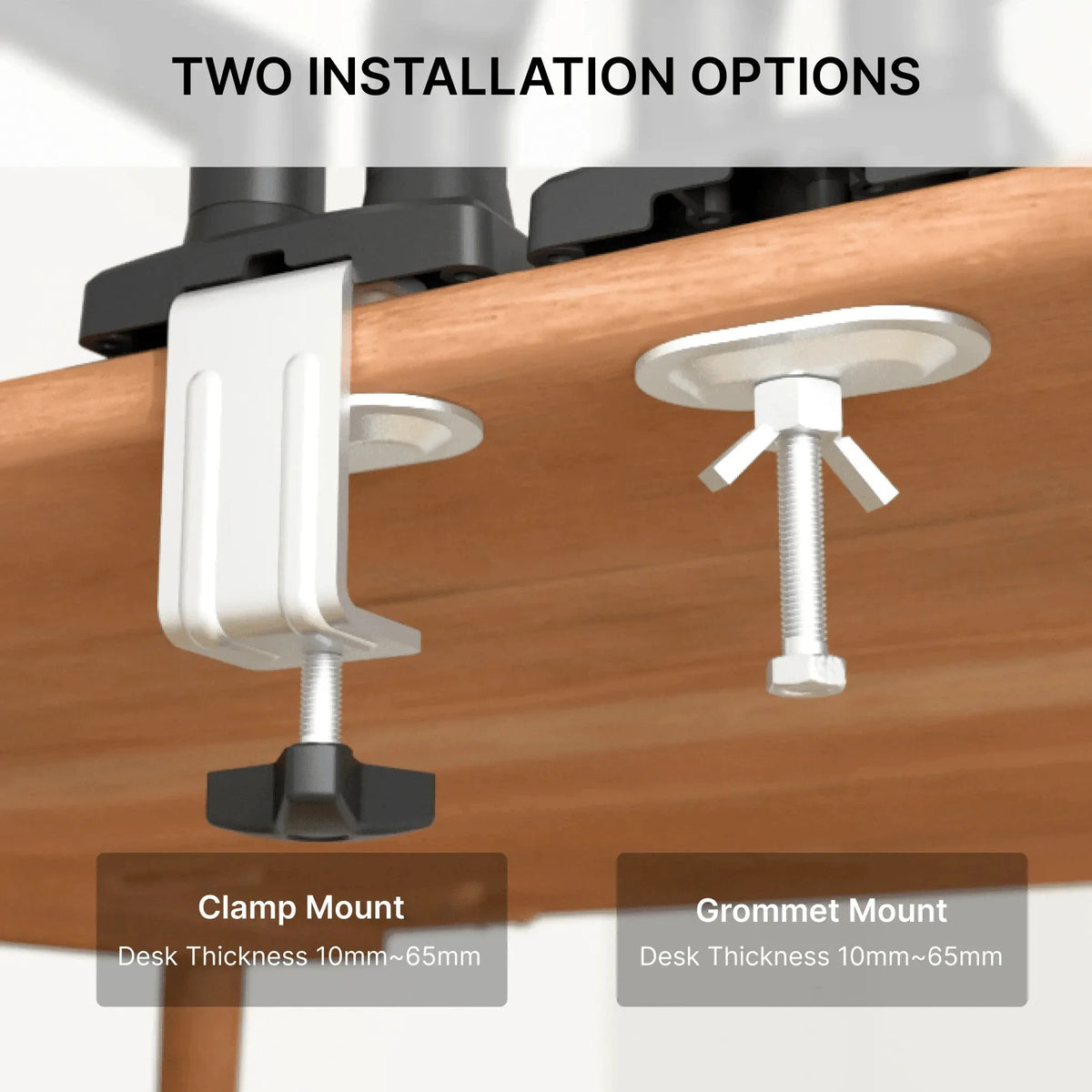 Bras double moniteur articulé NearHub MS-002 — Setup 2 écrans professionnel