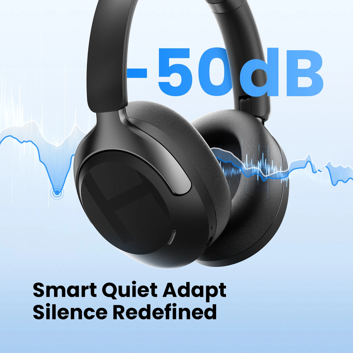 Casque sans fil over-ear ANC 50dB — Bluetooth 6.0 · 90h · LDAC Hi-Res