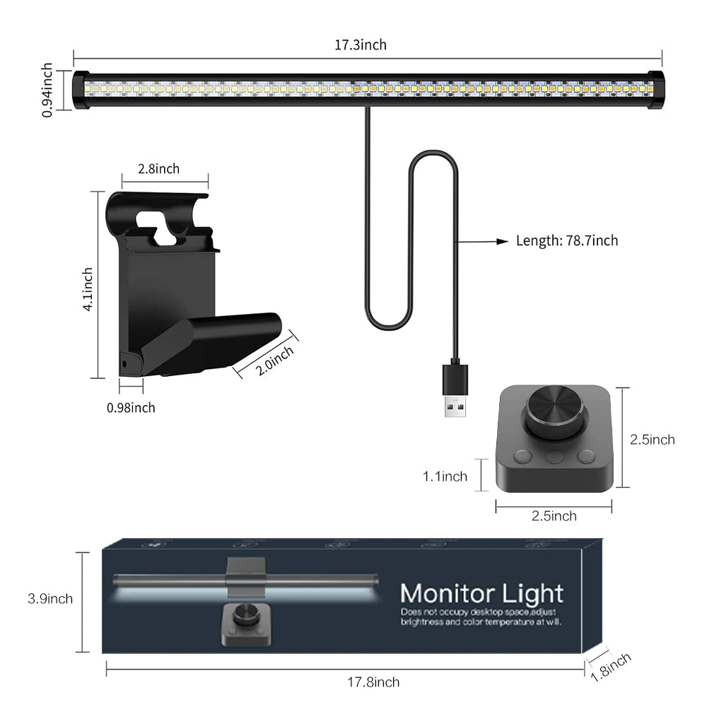 Lampe écran LED dimmable avec télécommande — Wiscolor