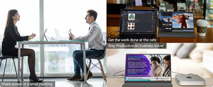 Moniteur portable 14" tactile IPS 1200P USB-C HDMI — Format compact ultra-réactif