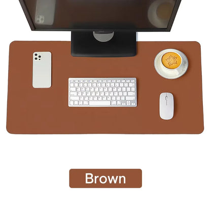 Desk pad PU cuir grand format imperméable — Bureau et gaming