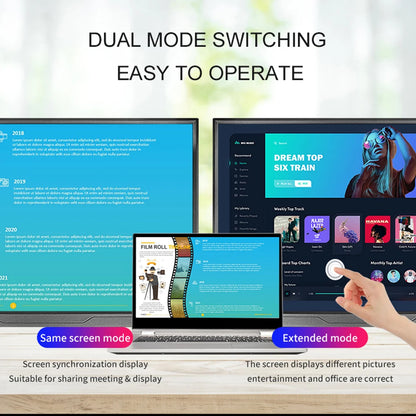 Moniteur portable 14" tactile IPS 1200P USB-C HDMI — Format compact ultra-réactif