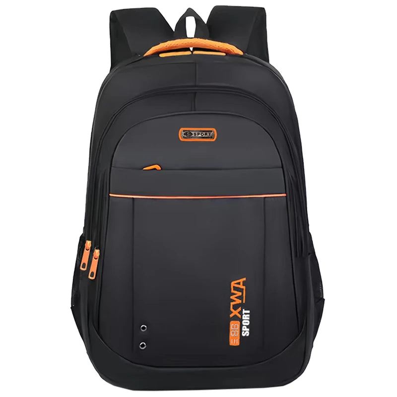 Sac à dos laptop nylon multi-poches — Bureau, coworking et déplacement