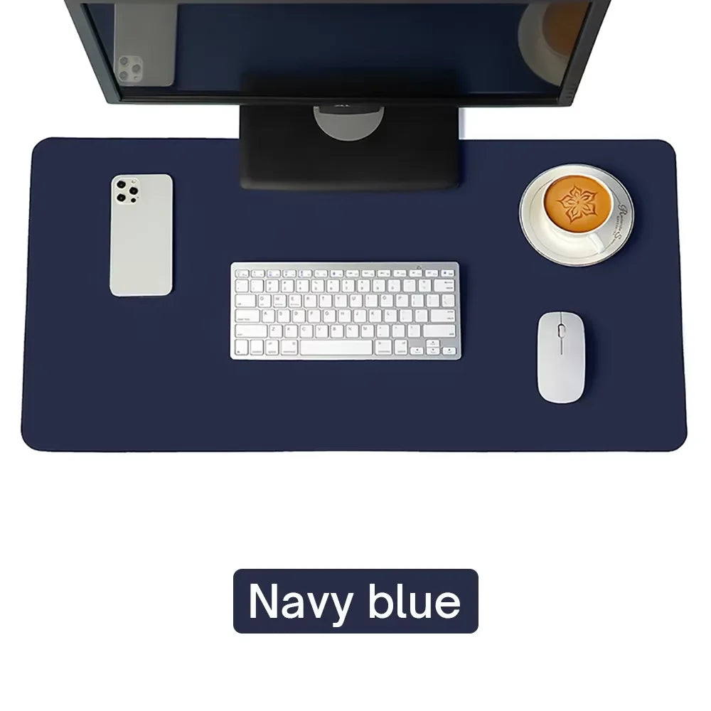 Desk pad PU cuir grand format imperméable — Bureau et gaming