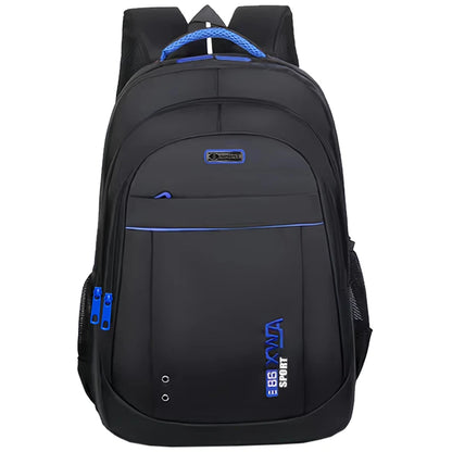 Sac à dos laptop nylon multi-poches — Bureau, coworking et déplacement