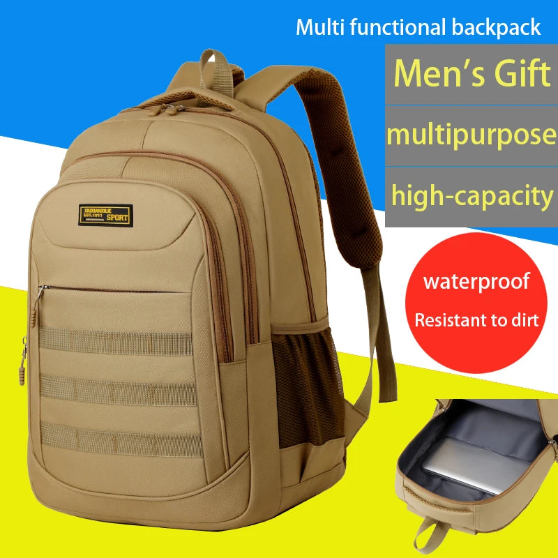 Sac à dos laptop tactique multi-compartiments — Travail, coworking et déplacement