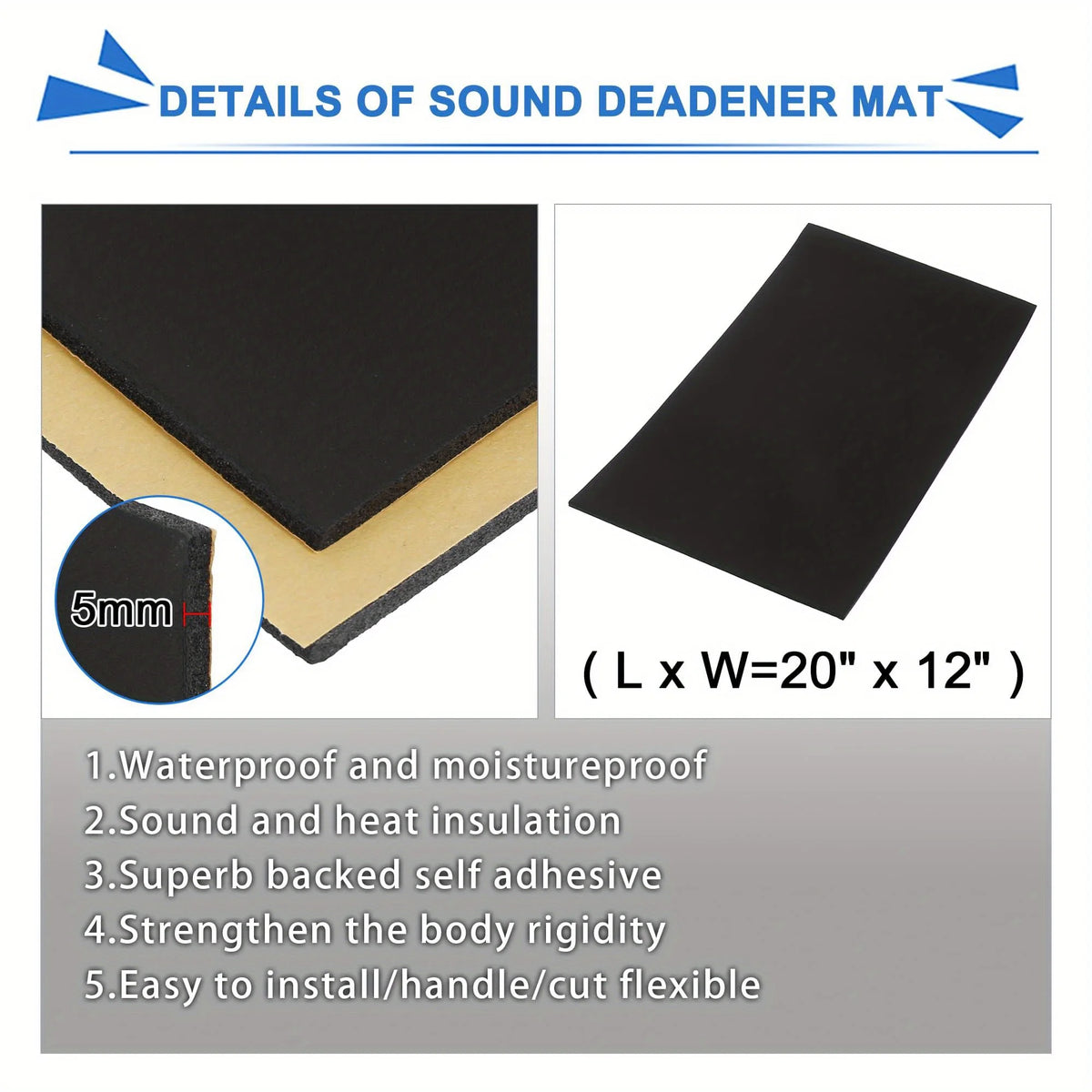 Self Adhesive Foam Rubber Sheet Neoprene Sponge Roll for Soundproofing Washers Crafts and Cosplay Projects Easy Cut Versatile