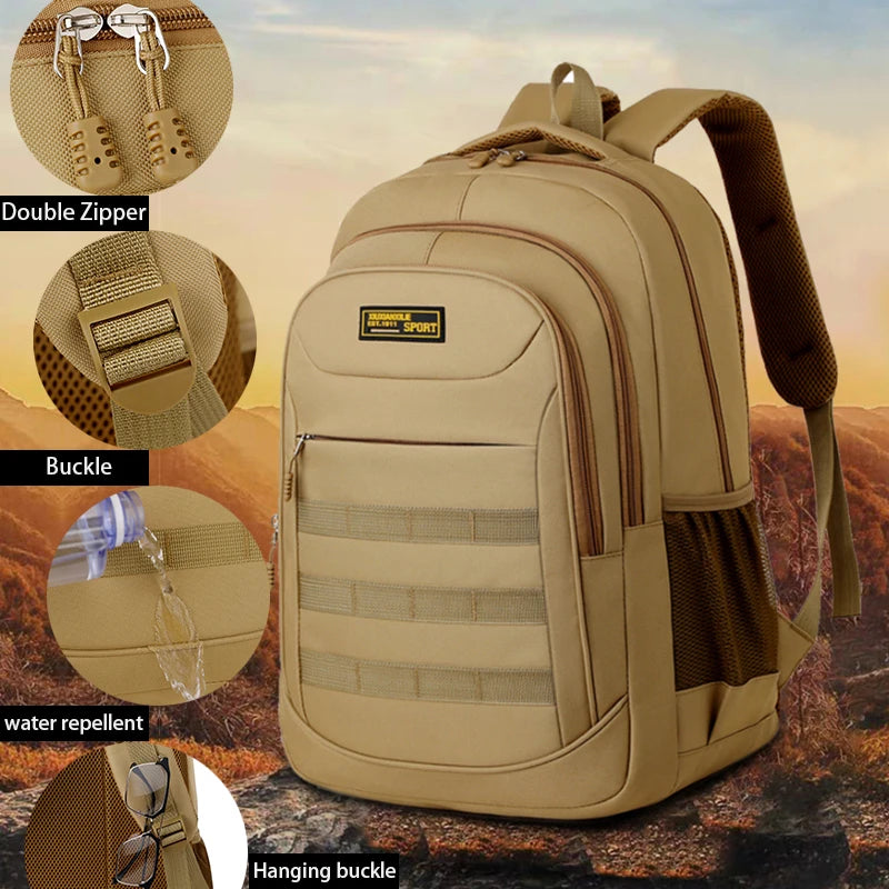 Sac à dos laptop tactique multi-compartiments — Travail, coworking et déplacement