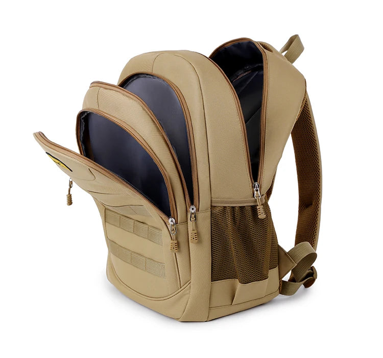 Sac à dos laptop tactique multi-compartiments — Travail, coworking et déplacement
